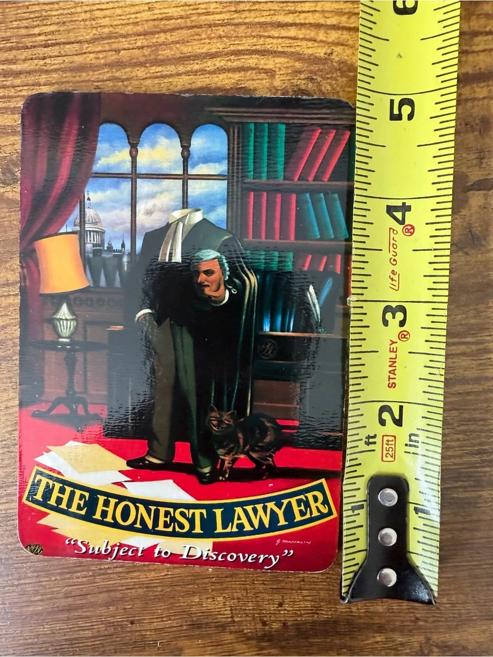The Honest Lawyer Subject to Discovery Set‎ of 4 Coasters Pub World England Box